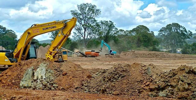 excavator digging