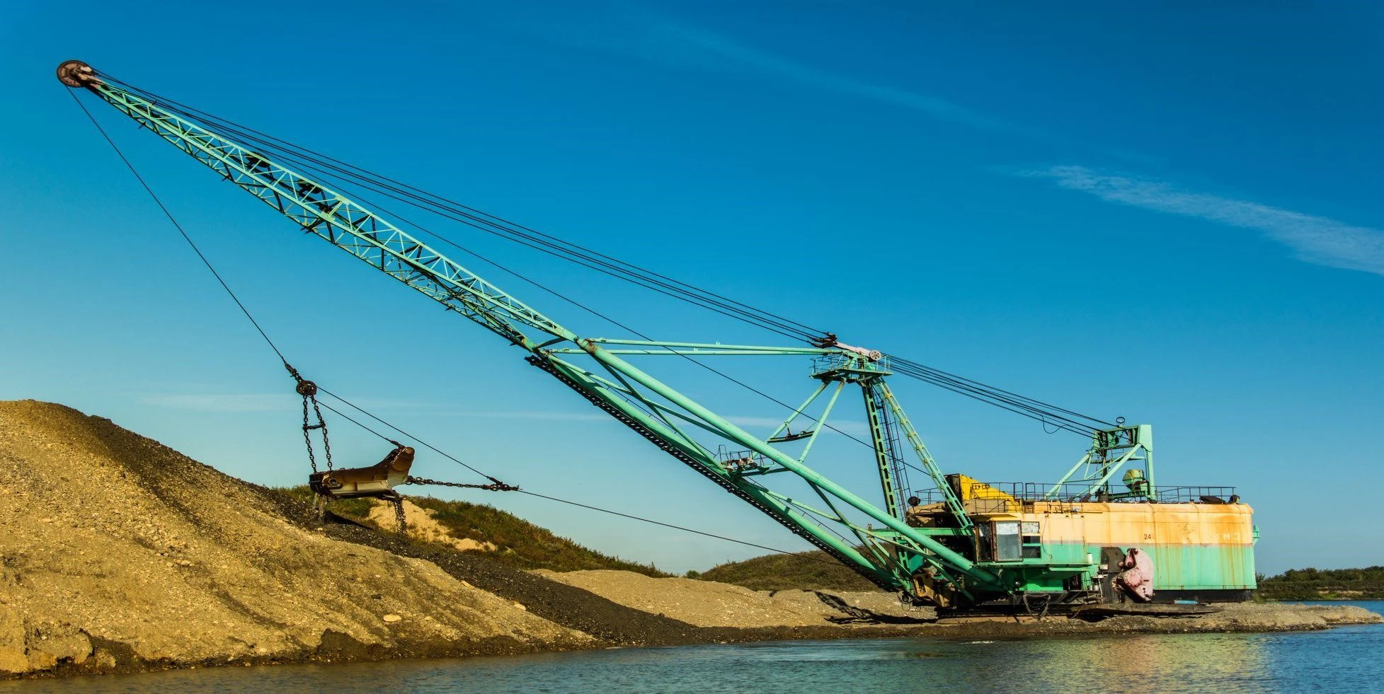 Dragline Excavator on Site