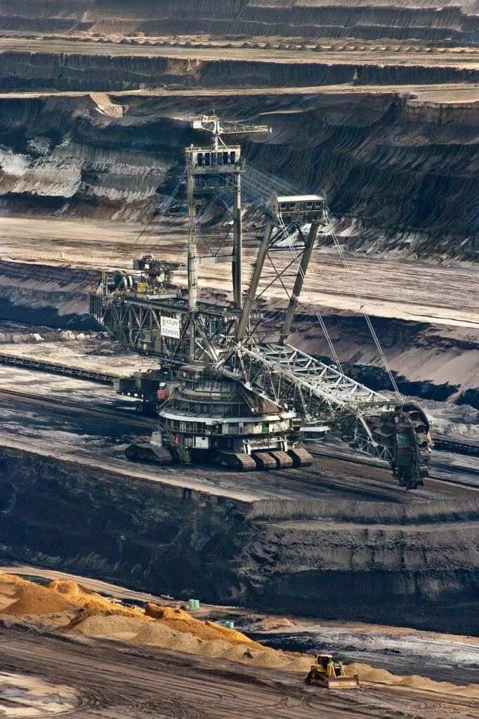 Bucket Wheel Excavator In a Coal Mine