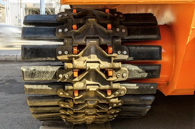 Tracks Of An Excavator