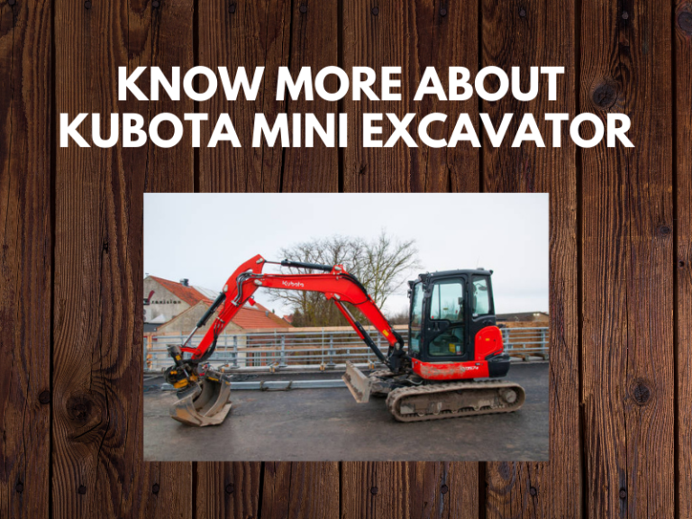 Read more about the article Kubota Mini Excavator